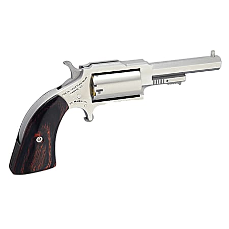 North American Arms 1860250 1860 Sheriff C22 WMR 5 Shot 2.50 Stainless Steel Barrel, Frame & Cylinder, Rosewood Boot Grip, Exposed Hammer