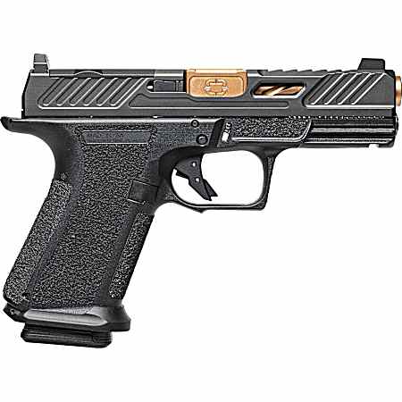 Shadow Systems SS1039CA MR920 Elite 9mm 10+1 Bronze TICN Black Nitride Optic Cut/Serrated/Window Cut Stainless Steel Slide Black Black Interchangeable Backstrap Grip *CA Compliant