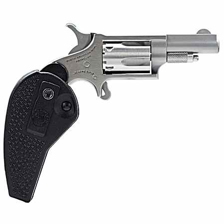 North American Arms 22LLRHG Mini-Revolver  22 LR 5 Shot 1.63 Barrel, Overall Stainless Steel Finish, Black Synthetic Holster Grip