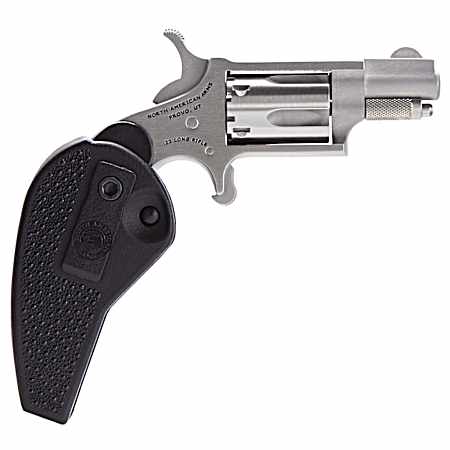 North American Arms 22LRHG Mini-Revolver  22 LR 5 Shot 1.13 Stainless Barrel, Frame & Cylinder, Black Synthetic Holster Grip, Exposed Hammer