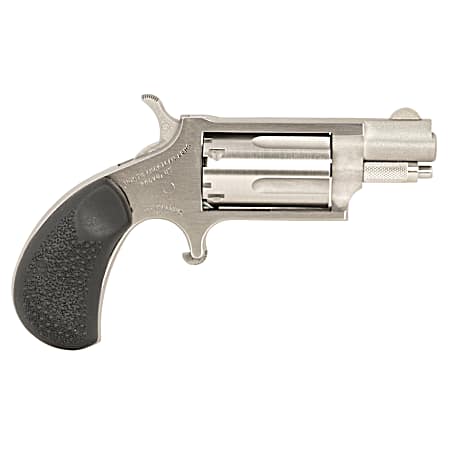 North American Arms 22MSGRCHSS Mini-Revolver Carry Combo Sports South Exclusive 22 WMR 5 Shot 1.13 Stainless Steel Barrel, Frame & Cylinder, Black Rubber Grip, Exposed Hammer, Side Carry Holster