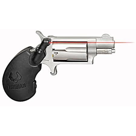 North American Arms 22MSVL Mini-Revolver w/Laser 22 WMR 5rd Shot 1.13 Stainless Steel Barrel, Frame & Cylinder, Black Polymer Grip, Viridian E-Series Red Laser, Exposed Hammer