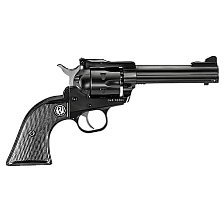 Ruger 0623 Single-Six Convertible 22 LR/22 WMR 6rd 4.62 Blued Alloy Steel Barrel, Cylinder & Frame, Black Checkered Rubber Grip Transfer Bar Safety, Exposed Hammer