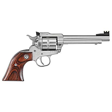 Ruger 8100 Single-Ten  22 LR 10rd 5.50 Satin Stainless Steel Barrel, Cylinder & Frame, Hardwood Gunfighter Grip, Transfer Bar Safety, Exposed Hammer