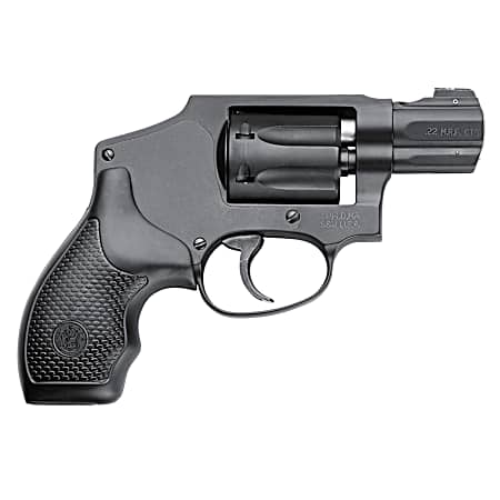 Smith & Wesson 103351 Model 351 Classic 22 WMR 7 Shot 1.88 Black Stainless Steel Barrel, Black Aluminum Cylinder & J-Frame, Internal  Hammer, XS Sights White Dot Front Sight