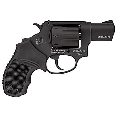 Taurus 2942M021 942  22 WMR 8rd 2 Barrel, Overall Matte Black Finish Steel & Finger Grooved Black Polymer Grip