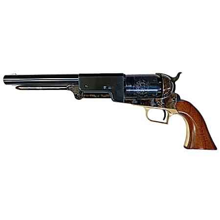 Cimarron CA020C00 1847 Walker Dragoon US 44 6 Shot 9 Blued Steel Barrel Blued Engraved Cylinder Color Case Hardened Steel Frame Walnut Grip Exposed Hammer