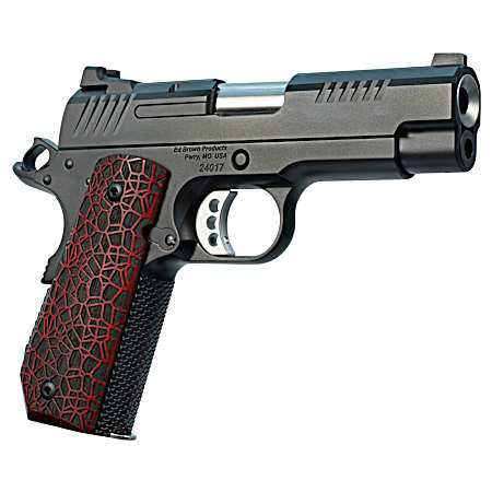 Ed Brown EVOKC9G4 1911 EVO KC9 9mm Luger 9+1 4 Stainless Bull Barrel, Black Gen4 Serrated Carbon Steel Slide & Frame w/Beavertail, Black G10 Grip, Ambidextrous