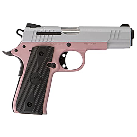 Citadel CIT380ROSE M1911 Baby Compact Frame 380 ACP 7+1, 3.75 Stainless Steel Barrel, Silver Serrated Steel Slide, Rose Cerakote Aluminum Frame w/Beavertail, Ambidextrous
