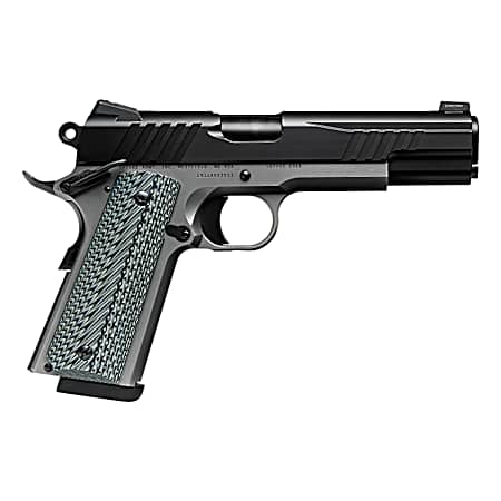 Savage Arms 67206 1911 Government 9mm Luger 10+1 5 Black Stainless Steel Barrel, Black Nitride Serrated Stainless Steel Slide, Stainless Steel Frame w/Beavertail, Black/Gray VZ Grip