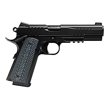 Savage Arms 67211 1911 Government 9mm Luger 10+1 5 Black Stainless Steel Barrel. Black Nitride Serrated Stainless Steel Slide. Black Nitride Stainless Steel Frame w/Picatinny Rail, Black VZ Grip