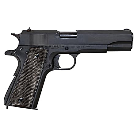 Standard Mfg  1911 Government Full Size Frame 45 ACP 7+1 5 Black Steel Barrel, Black Parkerized Steel Serrated Slide, Black Parkerized Steel Frame w/Beavertail, Textured Grip