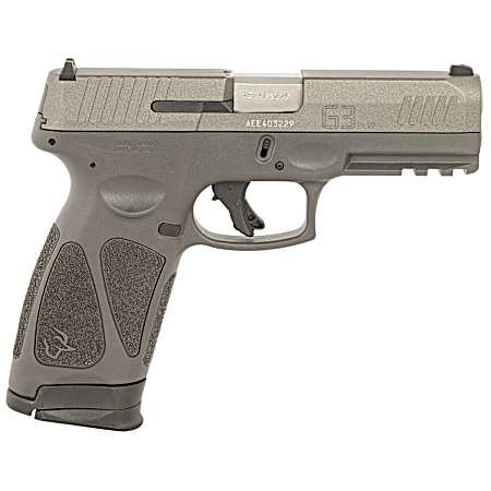 Taurus 1-G3B94CG G3  Full Size Frame 9mm Luger 17+1 4 Stainless Stainless Steel Barrel, Tungsten Gray Cerakote Stainless Steel Serrated Slide, Gray Polymer Frame w/Picatinny Rail