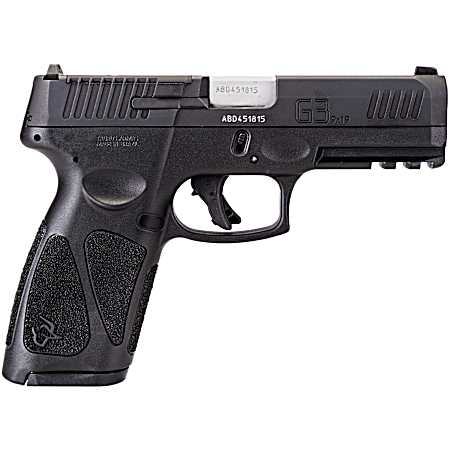 Taurus 1G3P94117 G3 T.O.R.O. Full Size 9mm Luger 17+1 4 Matte Stainless Steel Barrel, Matte Black Tenifer Optic Ready/Serrated Slide, Black Polymer Frame w/Picatinny Rail, Black Polymer Grips