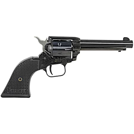 Heritage Mfg RR22B4PG Rough Rider  22 LR 6 Shot, 4.75 Black Steel Barrel, Black Cerakote Zinc Alloy Frame, Black Cerakote Cylinder, Black Polymer Grip, Hammer/Thumb Safety, Exposed Hammer