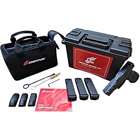 Derya Firearms 10L.DY9.ISL.US DY9 Island Kit 9mm Luger 10+1 3.86 Black Melonite Steel Barrel, Black Melonite Steel Optics Ready/Serrated Slide, Black Melonite Polymer Frame, RMR Footprint