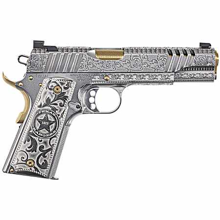 Auto-Ordnance 1911TCAC17 Texas Ranger Special Edition 45 ACP 7+1 5 Gold Plated PVD