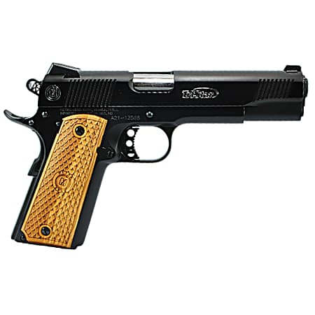 TriStar 85614 American Classic II 1911 9mm Luger 9+1, 5 Stainless Steel Barrel, Blued Serrated Steel Slide, Blued Steel Frame w/Beavertail, Wood Grip