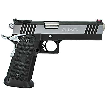 TriStar 85674 SPS Pantera 1911 9mm Luger 18+1 5 Stainless Steel Barrel, Black Chrome Serrated Steel Slide, Black Steel Frame w/Beavertail, Black Polymer Grip, Right Hand