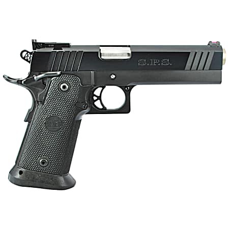 TriStar 85675 SPS Pantera 1911 Full Size Frame 9mm Luger 18+1 5 Stainless Steel Barrel, Black Chrome Serrated Steel Slide, Black Steel Frame w/Beavertail, Black Polymer Grip, Right Hand