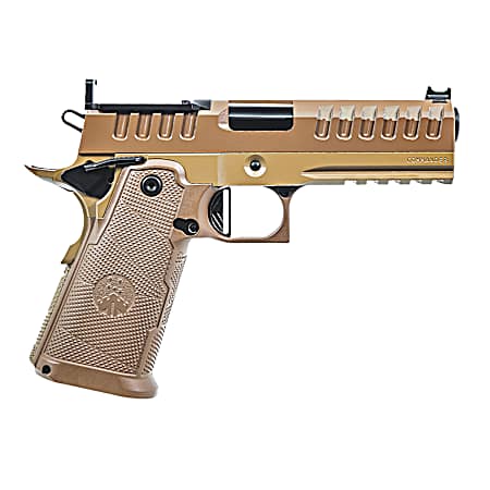 Watchtower Firearms APACHE9MMCMNDRFDE Apache  Commander Frame 9mm Luger 15+1 4.25 Threaded Barrel Steel Slide Flat Dark Earth PVD
