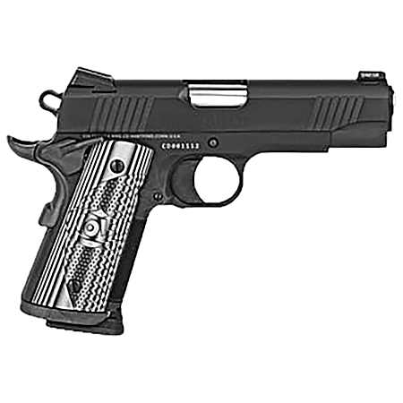 Colt Mfg O9842CCU 1911 Commander Combat Unit 9mm Luger 4.25 9+1 Black PVD Black PVD Stainless Steel Slide Checkered & Scalloped Gray G10 Grip
