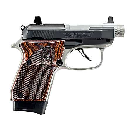 Beretta USA J30X32R8M1 30X Get Home Bag Micro-Compact Frame 32 ACP 8+1 2.90 Inox Barrel, Black Carbon Steel Serrated Slide, Inox Aluminum Frame, Textured Wood Grip