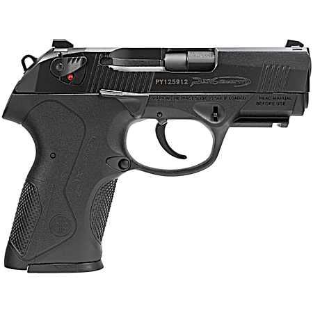 Beretta USA JXC4F20 Px4 Storm Compact 40S&W 10+1, 3.27 Black Steel Barrel, Black Bruniton Serrated Steel Slide, Black Polymer Frame w/Picatinny Rail & Interchangeable Backstrap Grip, Ambidextrous