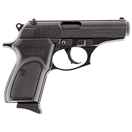 Bersa T380M8 Thunder  Micro-Compact Frame 380 ACP 8+1, 3.50 Black Steel Barrel, Matte Black Serrated Steel Slide & Aluminum Frame