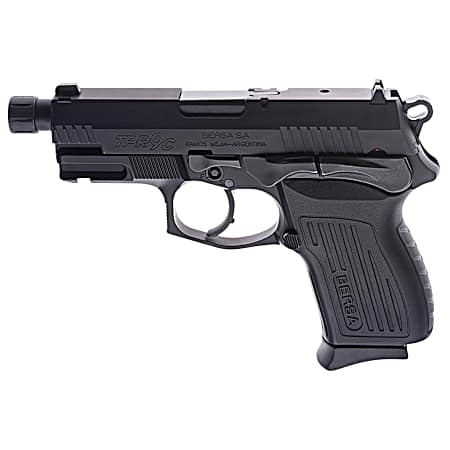 Bersa TPR9CMX TPRCX  Compact Frame 9mm Luger 13+1, 4.10 Black Steel Threaded Barrel, Matte Black Serrated Steel Slide & Aluminum Frame w/Beavertail, Ambidextrous