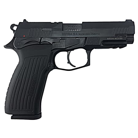 Bersa TPR9M TPR  Full Size Frame 9mm Luger 17+1, 4.25 Black Steel Barrel, Matte Black Serrated Steel Slide & Aluminum Frame w/Picatinny Rail, Ambidextrous