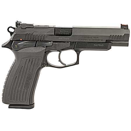 Bersa TPR9XT TPR XT Full Size Frame 9mm Luger 17+1, 4.96 Black Steel Barrel, Matte Black Serrated Steel Slide & Aluminum Frame, Ambidextrous