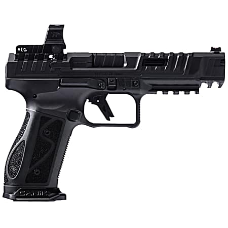 Canik HG7607N SFx Rival-S Full Size Frame 9mm Luger 18+1, 5 Black Steel Barrel, Dark Side Optic Ready/Serrated w/Ports Steel Slide, Steel Frame w/Picatinny Rail, MeCanik MO2 Red Dot, Ambidextrous