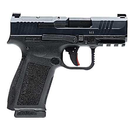 Century Arms HG7882N Mete MC9L Sub-Compact Frame 9mm Luger 17+1 3.18 Black Steel Barrel, Black Nitride Serrated Steel Slide, Black Polymer Frame w/Picatinny Rail, Interchangeable Backstrap Grip