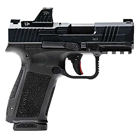 Canik HG7882VN Mete MC9L w/Optic 17+1 9mm Luger Black Sub-Compact Frame 3.18 Steel Barrel Black, Nitride Serrated Steel Slide, Black Polymer Frame w/Picatinny Rail, MeCanik MO1 Red Dot