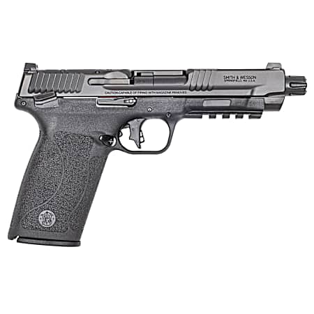 Smith & Wesson 14093 M&P 5.7 Full Size Frame 5.7x28mm 10+1 5 Black Armornite, Black Optic Ready/Serrated Stainless Steel Slide, Black Polymer Frame w/Picatinny Rail, Polymer Grip