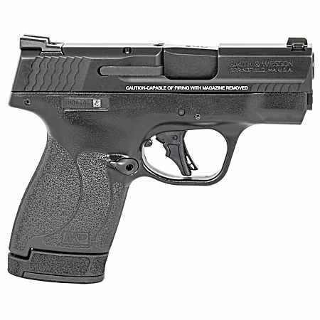 Smith & Wesson 13250 M&P Shield Plus Micro-Compact 9mm Luger 10+1/13+1, 3.10 Black Stainless Steel Barrel, Matte Black Armonite Serrated Slide, Matte Black Polymer Frame, No Thumb Safety