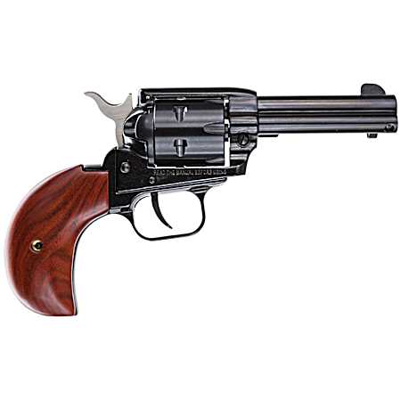 Heritage Mfg RR22MB3BH Rough Rider  22 LR/22 WMR 6 Shot, 3.50 Black Steel Barrel, Cylinder & Zinc Alloy Frame, Cocobolo Bird Head Grip, Hammer/Thumb Safety, Exposed Hammer
