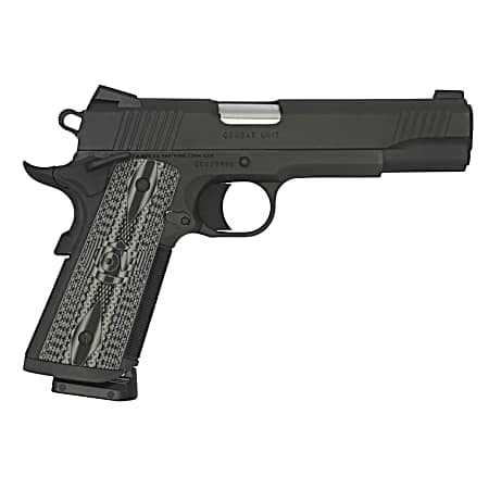 Colt Mfg O1082CCU CCU Government 9mm Luger 9+1 5 Stainless National Match Barrel, Matte Black DLC Serrated Stainless Steel Slide & Frame w/Beavertail, Black Scalloped G10 Grip, Ambidextrous