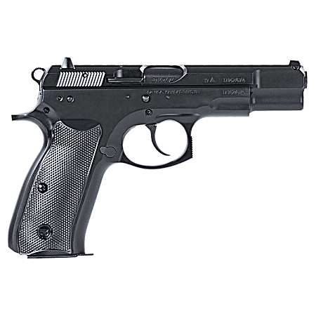 CZ-USA 01130 75 BD 9mm Luger 10+1 4.60 Black Steel Barrel, Black Steel Serrated Slide, Black Polycoat Steel Frame w/Beavertail, Black Plastic Grip, Ambidextrous