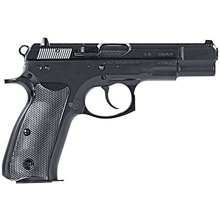 CZ-USA 91130 75 BD 9mm Luger 16+1 4.60 Black Steel Barrel, Black Steel Serrated Slide, Black Polycoat Steel Frame w/Beavertail, Black Plastic Grip, Ambidextrous