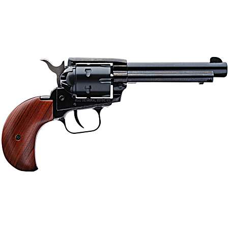 Heritage Mfg RR22MB4BH Rough Rider  22 LR/22 WMR 6 Shot, 4.75 Steel Black Barrel, Cylinder & Black Zinc Alloy Frame, Cocobolo Bird Head Grip, Hammer/Thumb Safety, Exposed Hammer