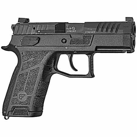 CZ-USA 01660 P-09 C Nocturne Compact Frame 9mm Luger 10+1 3.74 Black Steel Barrel, Black Optic Cut/Serrated Steel Slide, Black Polymer Frame w/Picatinny Rail, Textured Grip