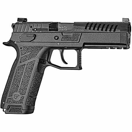 CZ-USA 01670 P-09 F Nocturne Full Size Frame 9mm Luger 10+1 4.53 Black Steel Barrel, Black Optic Cut/Serrated Steel Slide, Black Polymer Frame w/Picatinny Rail, Textured Grip