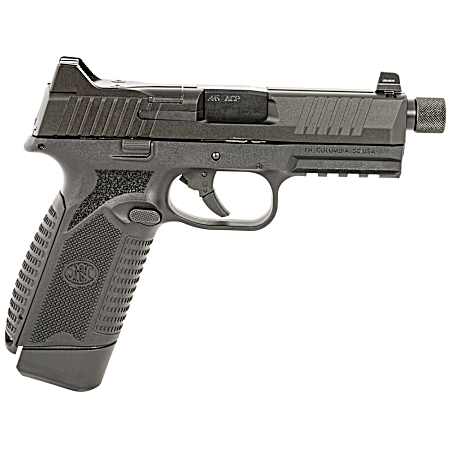FN 66101383 545 Tactical 45 ACP 15+1/18+1 4.71 Black Target Crown/Threaded Steel Barrel, Black PVD Optic Cut/Serrated Steel Slide & Polymer Frame w/Picatinny Rail, Ambidextrous