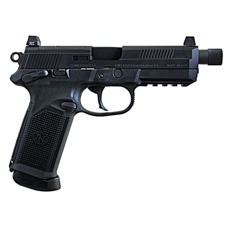 FN 66981 FNX Tactical 45 ACP  5.30 Threaded Barrel 10+1  , Matte Black , Manual Safety , Night Sights , Optics Ready