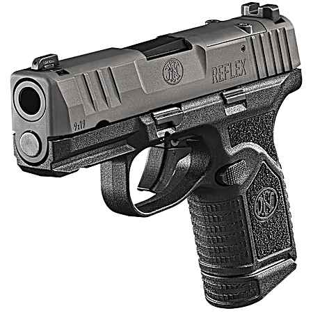 FN 66101422 Reflex MRD 9mm Luger 10+1 3.30 Micro-Compact Frame Black PVD Optic Ready/Serrated Steel Slide w/Picatinny Rail Black Stippled Grip Ambidextrous