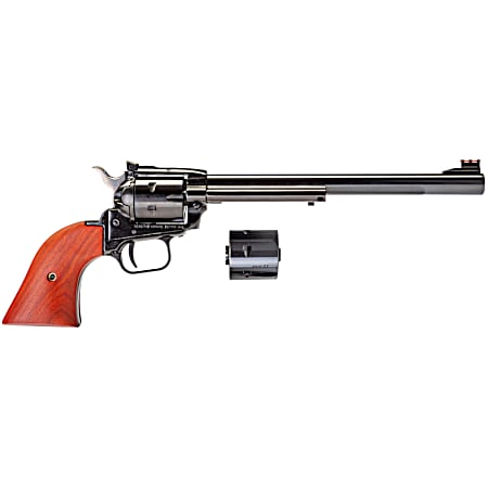 Heritage Mfg RR22MB9AS Rough Rider  22 LR/22 WMR 6 Shot, 9 Black Steel Barrel, Black Zinc Alloy Frame, Black Cylinder Cocobolo Grip, Hammer/Thumb Safety, Exposed Hammer