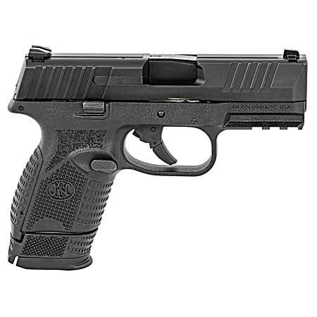FN 66100815 509 Compact 9mm Luger 3.70 Barrel 12+1 Or 15+1, Matte Black Polymer Frame With Mounting Rail, Matte Black Stainless Steel Slide, No Manual  Safety