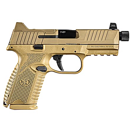 FN 66100745 509 Midsize Tactical 9mm Luger 4.50 Threaded Barrel 15+1 Or 24+1, Flat Dark Earth Polymer Frame With Mounting Rail, Optic Cut FDE Stainless Steel Slide, No Manual Safety, Optics Ready